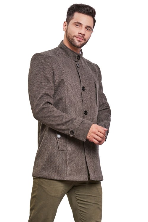 Men Coat Olive Color