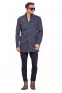 Men Coat Royal Blue Color