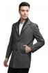 Men Coat Steel Color