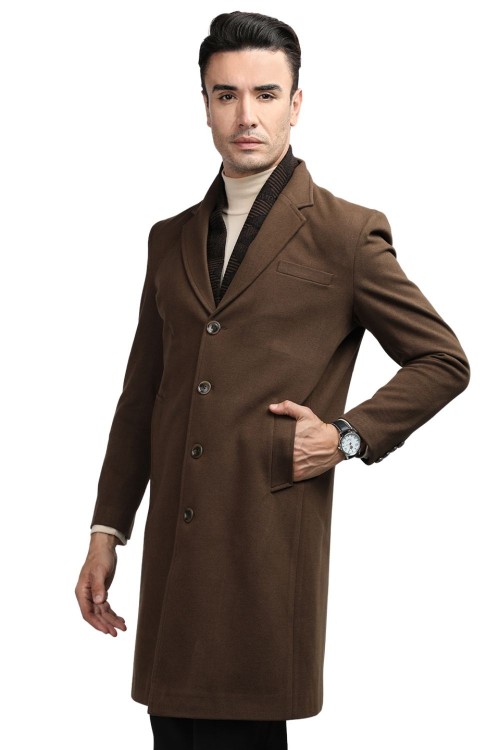 Men Coat Brunette Color