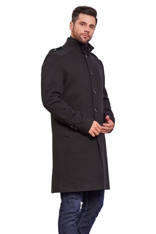 Men Coat Black Color