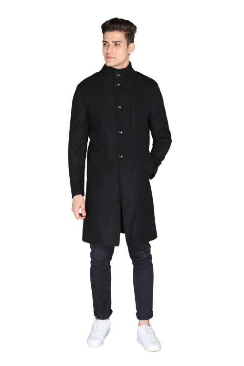 Men Coat Black Color