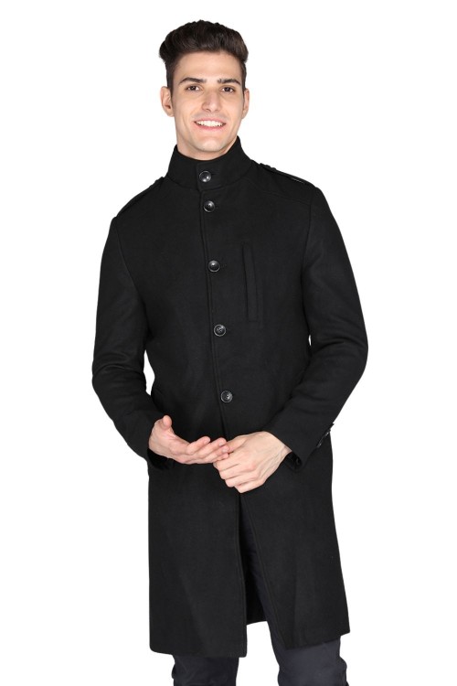 Men Coat Black Color