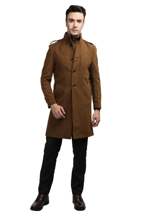 Men Coat Tan Color