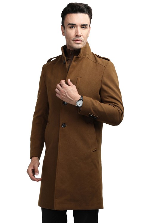 Men Coat Tan Color