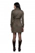 Women Double Breasted Coat Olive