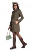 Women Double Breasted Coat Olive