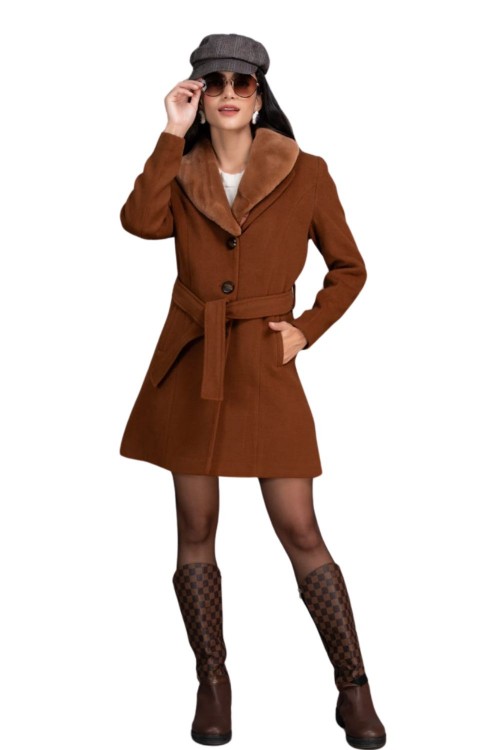 Women Coat D.tan