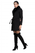 Women Coat Pitch black