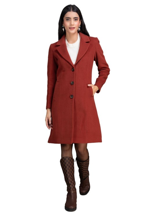 Women Coat Brick